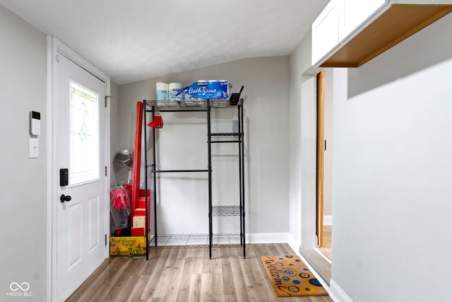 1150 W 30th St, Indianapolis, IN 46208 - entrance foyer with wood finished floors and baseboards