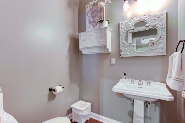 3533 Alexandria Pike, Anderson, IN 46012 - bathroom featuring toilet and baseboards