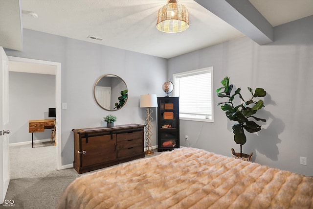 1071 Serenity Ct, Carmel, IN 46280 - carpeted bedroom featuring baseboards and a desk