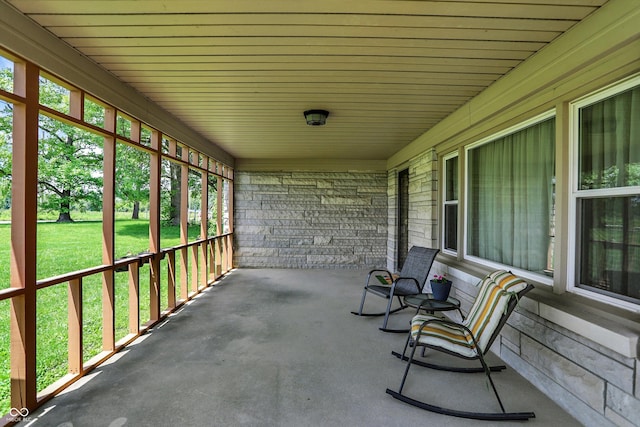 4125 S Post Rd, Indianapolis, IN 46239 - covered porch with a yard