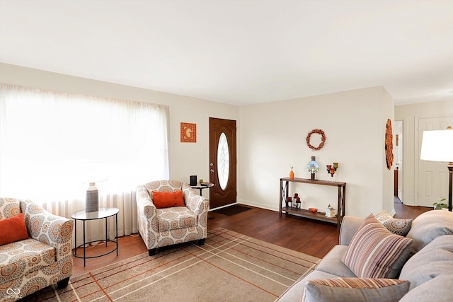 4125 S Post Rd, Indianapolis, IN 46239 - living area featuring wood finished floors