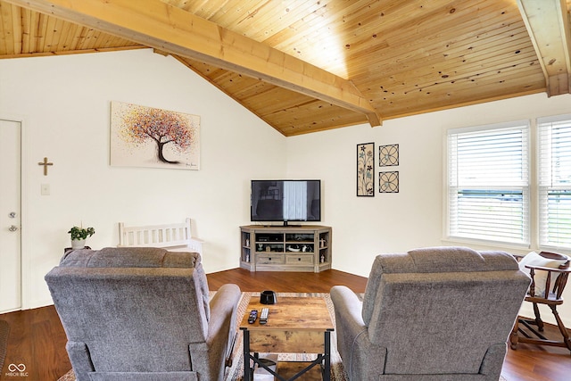 4125 S Post Rd, Indianapolis, IN 46239 - living room featuring wood ceiling and wood finished floors