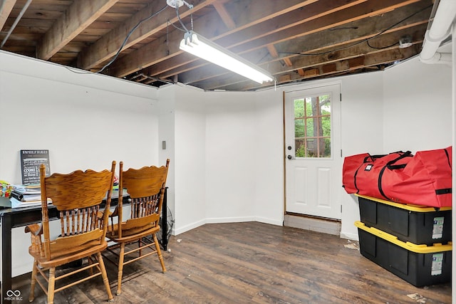 8301 E County Road 801 S, Plainfield, IN 46168 - basement featuring wood finished floors and baseboards