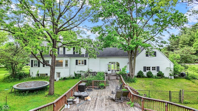 8301 E County Road 801 S, Plainfield, IN 46168 - back of house featuring a deck and a shingled roof