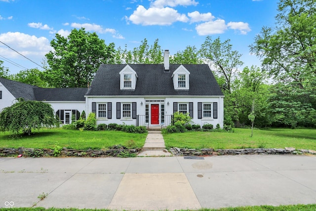 8301 E County Road 801 S, Plainfield, IN 46168 - cape cod home with a chimney and a front yard
