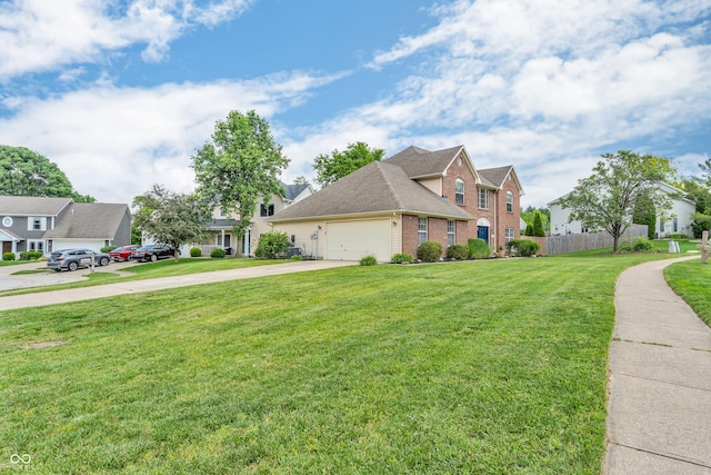 9754 Bradford Knoll Dr, Fishers, IN 46037 - view of front of home with brick siding, driveway, and a garage