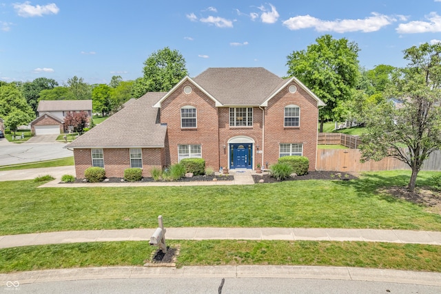 9754 Bradford Knoll Dr, Fishers, IN 46037 - view of front of property featuring brick siding and a shingled roof