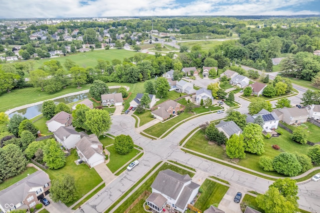 9754 Bradford Knoll Dr, Fishers, IN 46037 - aerial perspective of suburban area with a large body of water