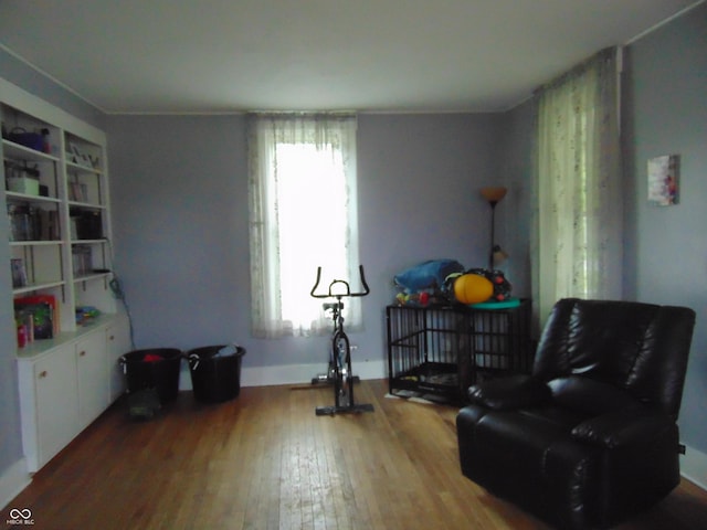 205 W S St, Darlington, IN 47940 - living area with healthy amount of natural light and wood finished floors