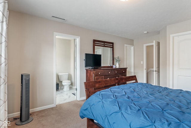 9090 Demarest Dr, Fishers, IN 46038 - carpeted bedroom featuring ensuite bath and baseboards