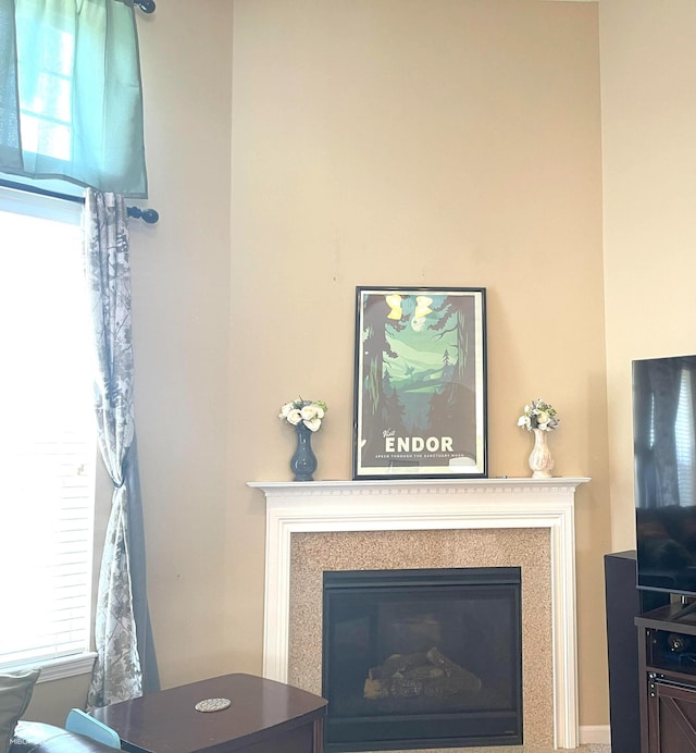 5010 Cabrillo Dr, Plainfield, IN 46168 - detailed view of a glass covered fireplace