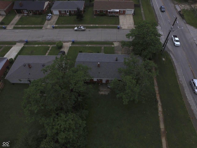 7929 Roy Rd, Indianapolis, IN 46219 - aerial view of property and surrounding area with nearby suburban area