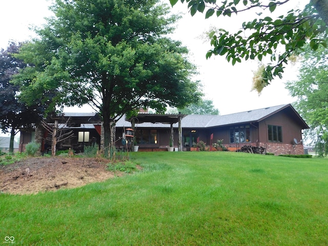 681 S County Road 150 W, Greensburg, IN 47240 - rear view of property with a yard