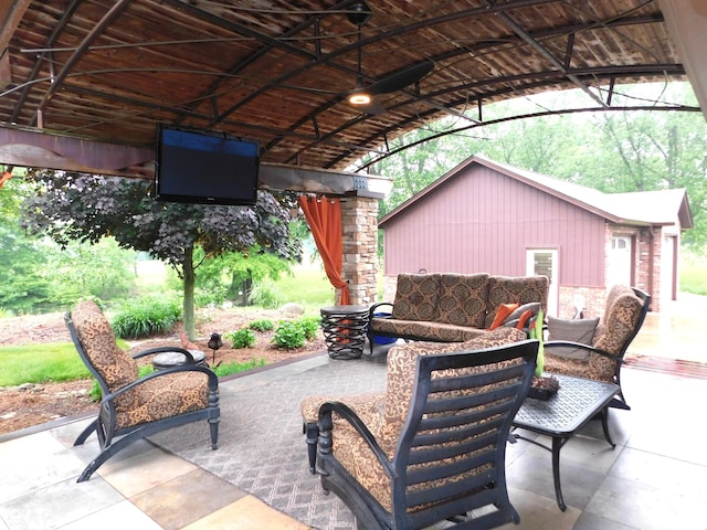 681 S County Road 150 W, Greensburg, IN 47240 - view of patio / terrace featuring outdoor lounge area