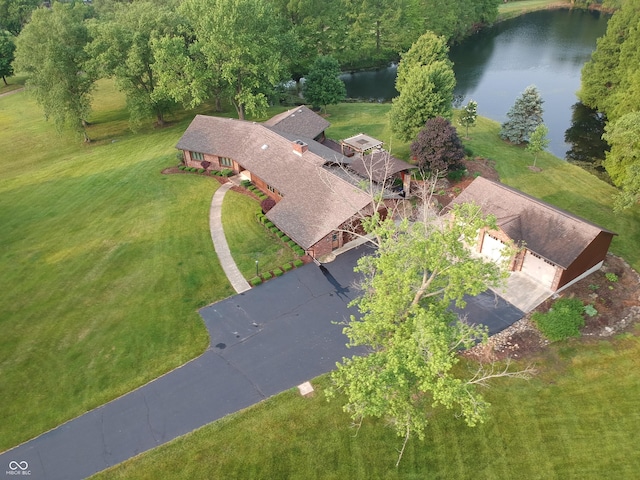 681 S County Road 150 W, Greensburg, IN 47240 - aerial view of property and surrounding area featuring a large body of water