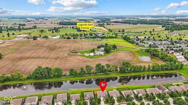 2509 Cedarmill Dr, Franklin, IN 46131 - aerial view of property and surrounding area featuring a nearby body of water