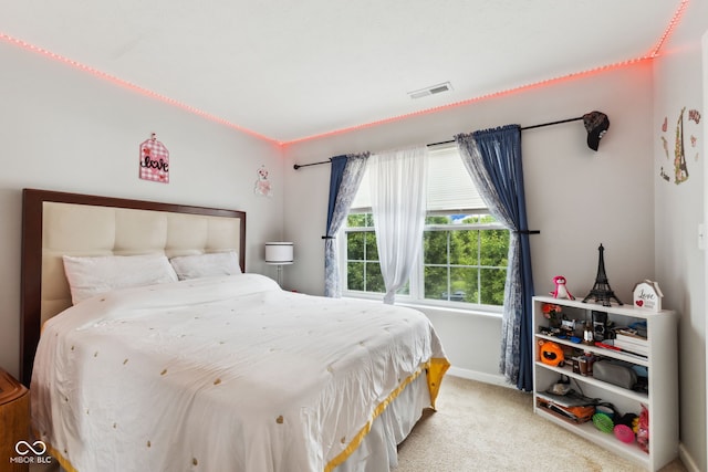 2509 Cedarmill Dr, Franklin, IN 46131 - bedroom with light carpet and baseboards