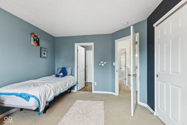 2509 Cedarmill Dr, Franklin, IN 46131 - bedroom featuring light carpet and baseboards