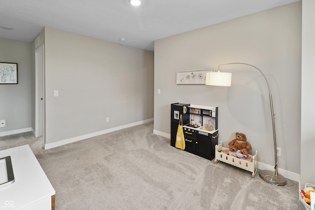 6917 Wolf Creek Ct, Whitestown, IN 46075 - rec room featuring carpet flooring and baseboards