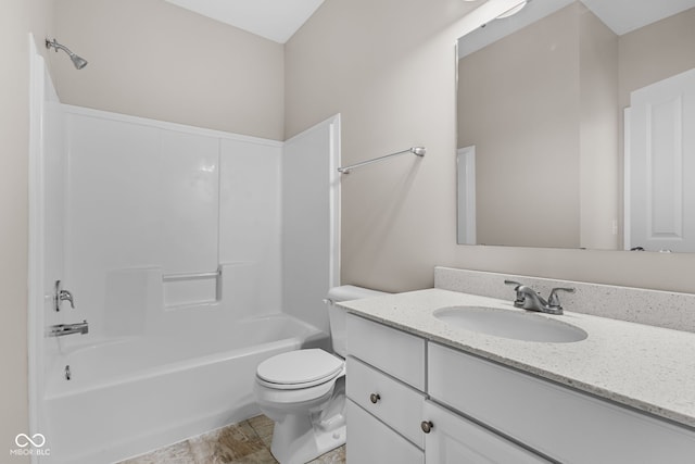 4539 Maldenhair Dr, Indianapolis, IN 46239 - full bathroom featuring vanity, toilet, and tub / shower combination