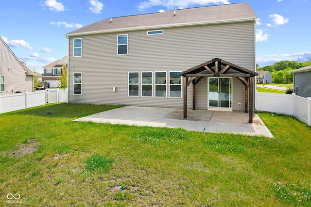 4539 Maldenhair Dr, Indianapolis, IN 46239 - back of property featuring a patio area