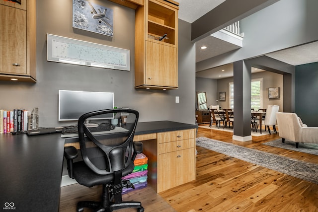 9804 Wentworth Ct, Carmel, IN 46032 - office featuring light wood-type flooring