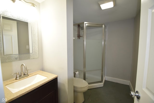4231 Carrollton Ave, Indianapolis, IN 46205 - bathroom featuring a shower stall, toilet, and vanity