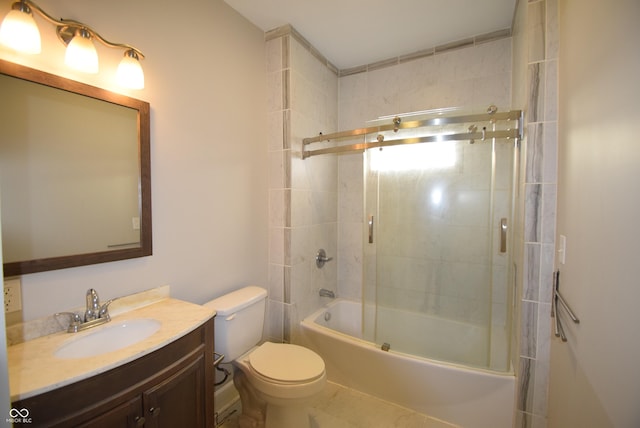 4231 Carrollton Ave, Indianapolis, IN 46205 - full bath with vanity, toilet, and enclosed tub / shower combo