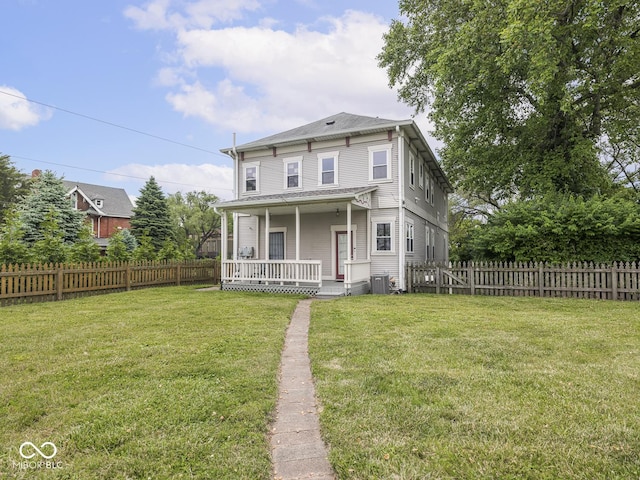 914 English Ave, Indianapolis, IN 46203 - view of front of property featuring a porch and cooling unit