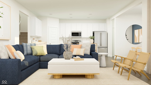 15395 Alperton Rd, Fishers, IN 46037 - living room featuring stairway