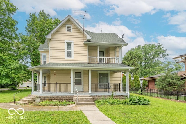 4526 Iowa St, Clayton, IN 46118 - view of front of home featuring covered porch and roof with shingles