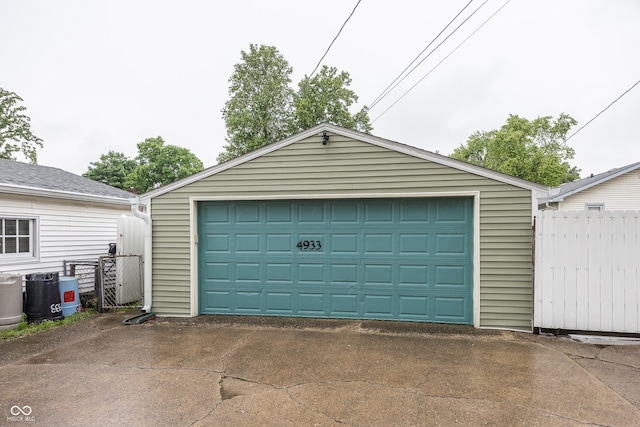 4933 W 13th St W, Speedway, IN 46224 - detached garage with cooling unit
