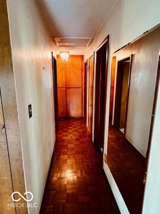 3824 Forest Ridge Dr, Fort Wayne, IN 46804 - hall featuring attic access
