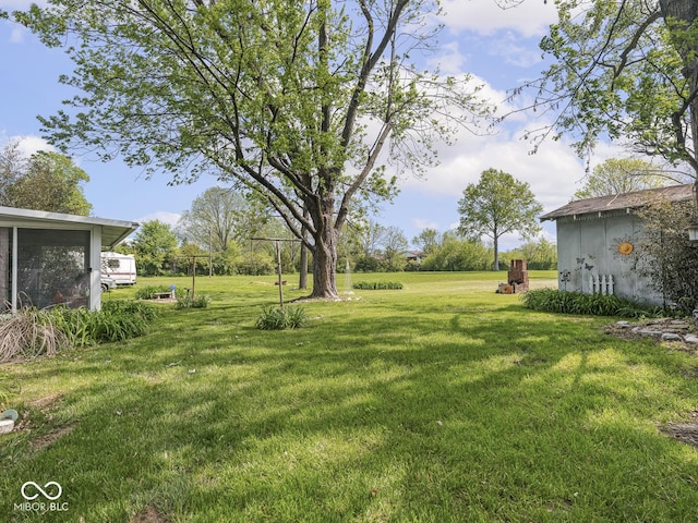 4305 Clinton St, Lawrence, IN 46226 - view of grassy yard