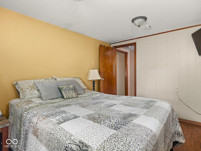 4305 Clinton St, Lawrence, IN 46226 - bedroom with wood finished floors