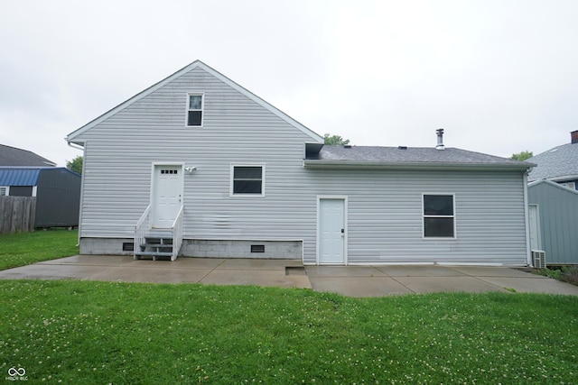 524 Hoene Ave, Batesville, IN 47006 - back of property featuring entry steps and a patio area