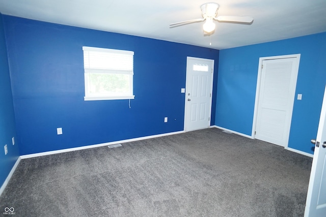 524 Hoene Ave, Batesville, IN 47006 - carpeted spare room featuring ceiling fan and baseboards