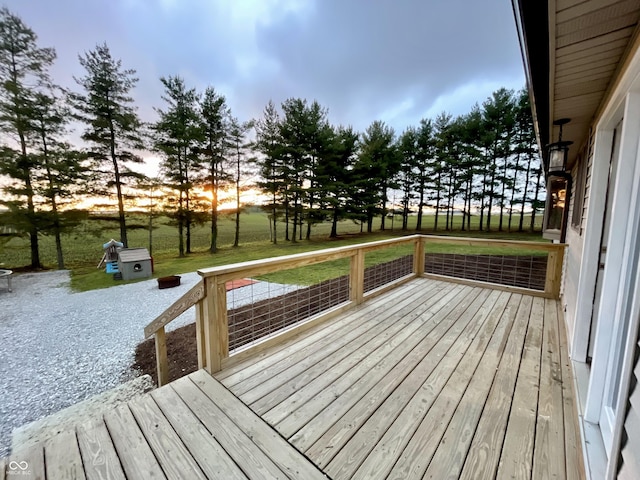 6593 N 800 W, Elwood, IN 46036 - view of wooden terrace