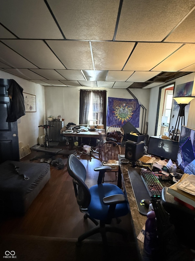 2310 Noble St, Anderson, IN 46016 - office area featuring wood finished floors