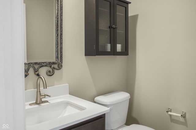 9018 E Gayle Dr, Morgantown, IN 46160 - half bathroom featuring toilet and vanity