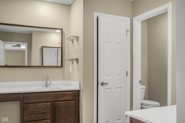 9018 E Gayle Dr, Morgantown, IN 46160 - bathroom featuring vanity and toilet
