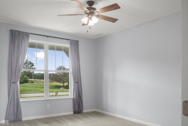 9018 E Gayle Dr, Morgantown, IN 46160 - carpeted empty room featuring healthy amount of natural light and ceiling fan