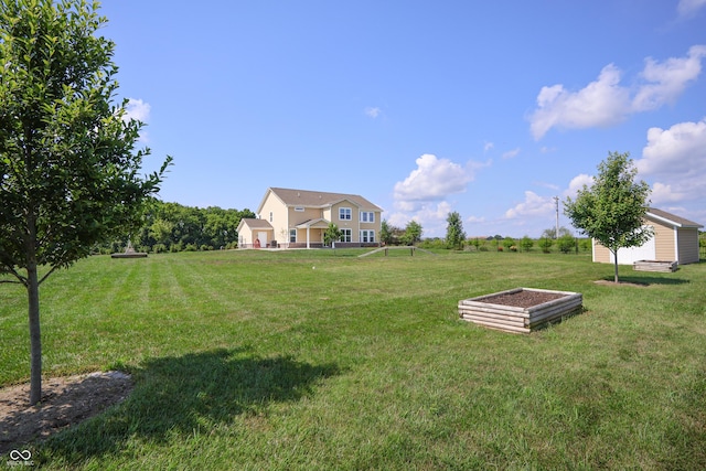9018 E Gayle Dr, Morgantown, IN 46160 - view of green lawn featuring an outdoor structure