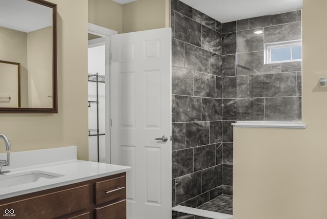 9018 E Gayle Dr, Morgantown, IN 46160 - full bath featuring a walk in shower and vanity