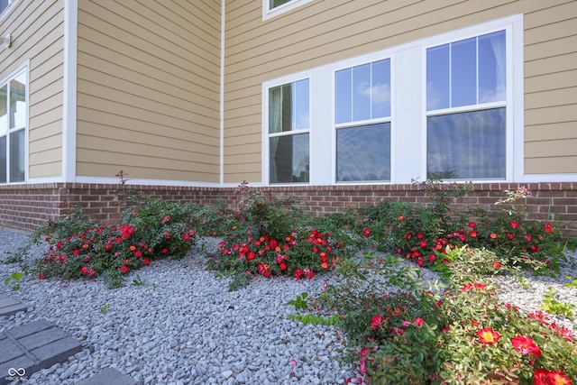 9018 E Gayle Dr, Morgantown, IN 46160 - view of home's exterior with brick siding