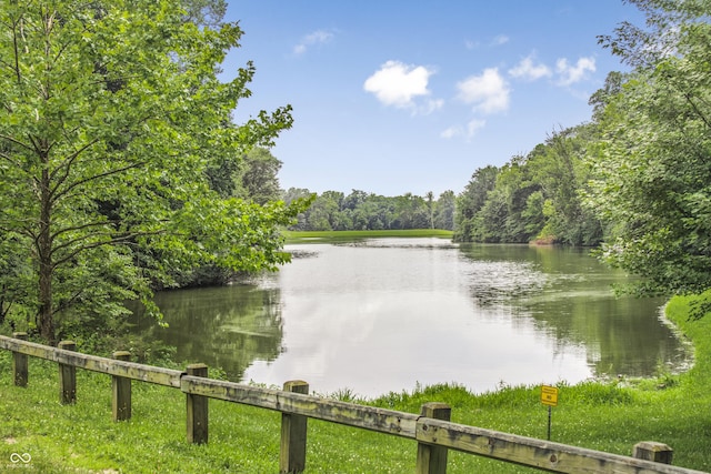 9018 E Gayle Dr, Morgantown, IN 46160 - water view with a heavily wooded area