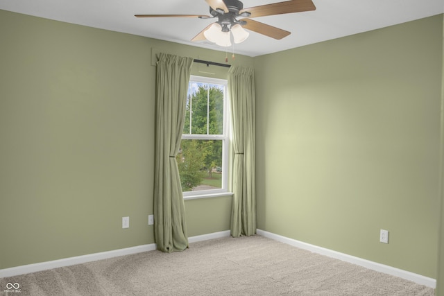 9018 E Gayle Dr, Morgantown, IN 46160 - carpeted empty room featuring ceiling fan and baseboards