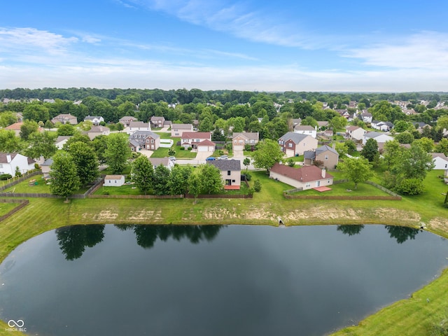 1408 Snead Cir, Avon, IN 46123 - aerial perspective of suburban area with a large body of water
