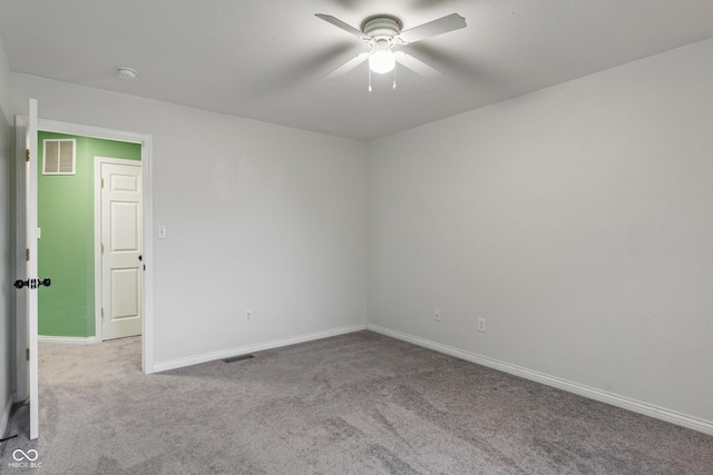 1408 Snead Cir, Avon, IN 46123 - empty room with carpet, ceiling fan, baseboards, and a smoke detector