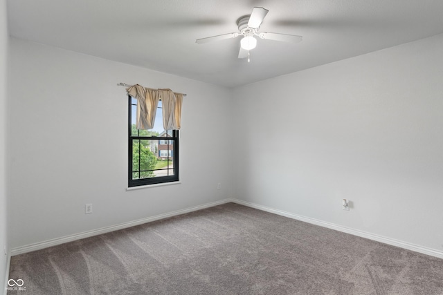 1408 Snead Cir, Avon, IN 46123 - spare room featuring carpet flooring, baseboards, and a ceiling fan